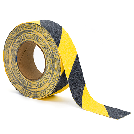 1" x 60' Black/Yellow Striped Heavy-Duty Tape Logic<span class='rtm'>®</span> Anti-Slip Tape