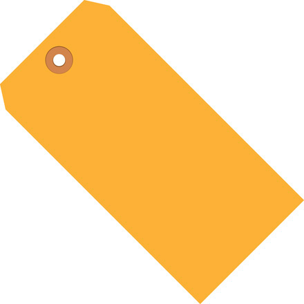 3 <span class='fraction'>1/4</span> x 1 <span class='fraction'>5/8</span>" Fluorescent Orange 13 Pt. Shipping Tags